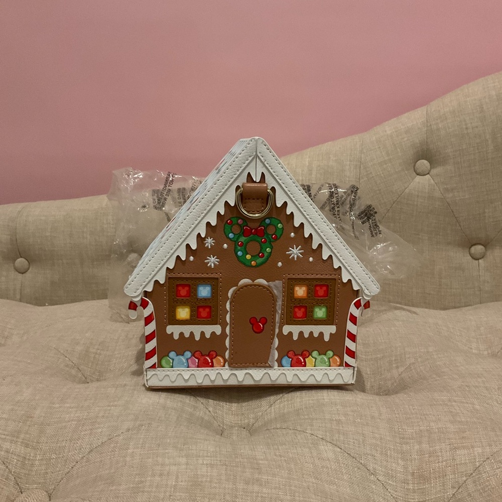 Loungefly Stitch shoppe Disney Gingerbread House
